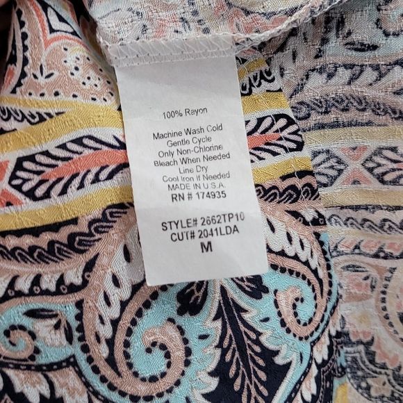 VERSE | Printed Boho Blouse | Size: M - Picture 8 of 10